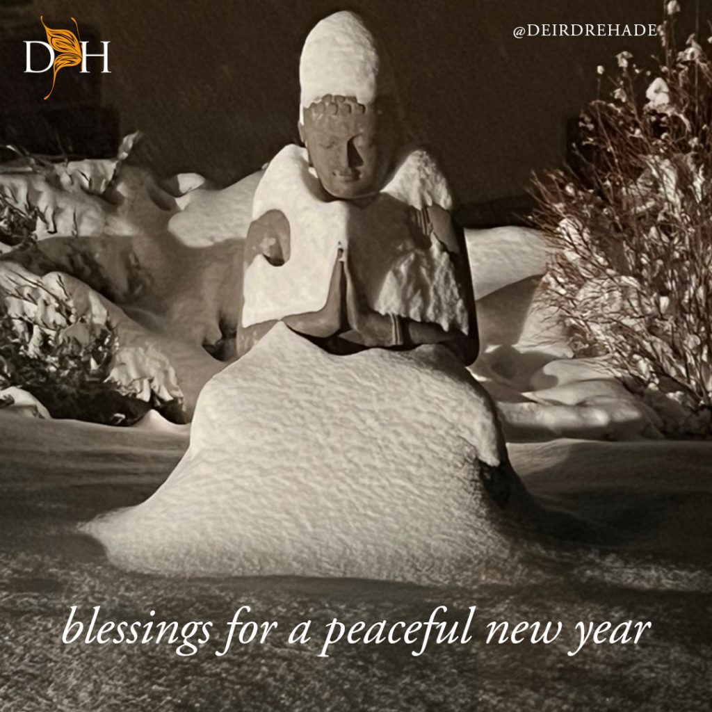 Buddha Lady snow blessings